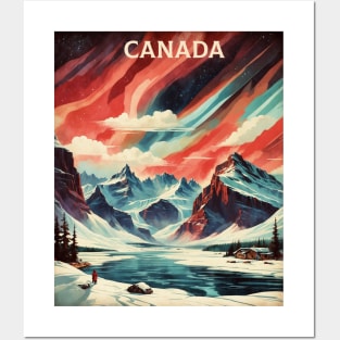 Canada Vintage Poster Tourism Posters and Art